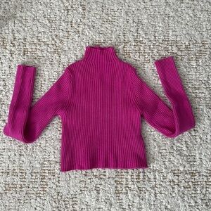 Zara Fuchsia Turtleneck Sweater